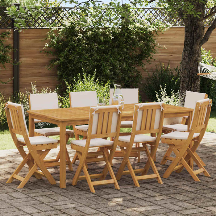 Scaune Bistro pentru Exterior 8 pcs Alb crem 38 x 46 x 85 cm - WALTI WALTI