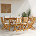 Scaune Bistro pentru Exterior 8 pcs Alb crem 38 x 46 x 85 cm - WALTI WALTI