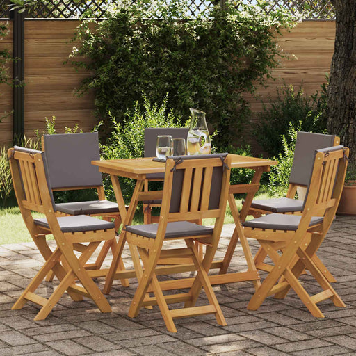 Scaune Bistro pentru Exterior 6 pcs Gri închis 38 x 46 x 85 cm - WALTI WALTI