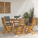 Scaune Bistro pentru Exterior 6 pcs Gri închis 38 x 46 x 85 cm - WALTI WALTI