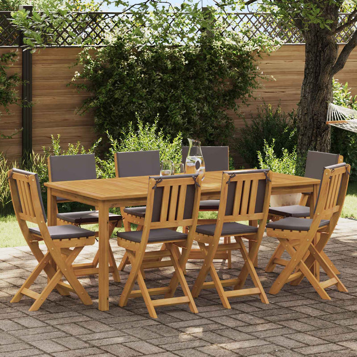 Scaune Bistro pentru Exterior 8 pcs Gri închis 38 x 46 x 85 cm - WALTI WALTI
