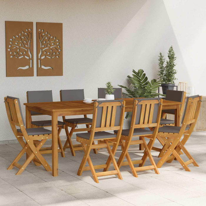 Scaune Bistro pentru Exterior 8 pcs Gri închis 38 x 46 x 85 cm - WALTI WALTI