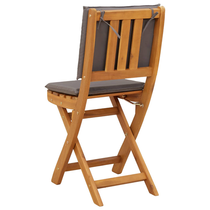 Scaune Bistro pentru Exterior 8 pcs Gri închis 38 x 46 x 85 cm - WALTI WALTI