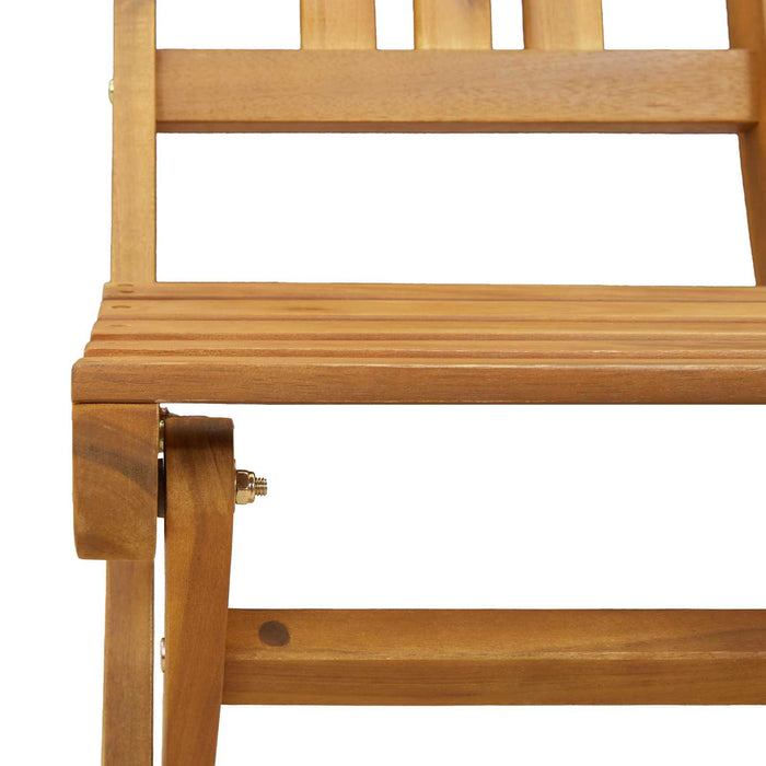 Set Bistro de Grădină 5 pcs natural Lemn Solid de Acacia WALTI
