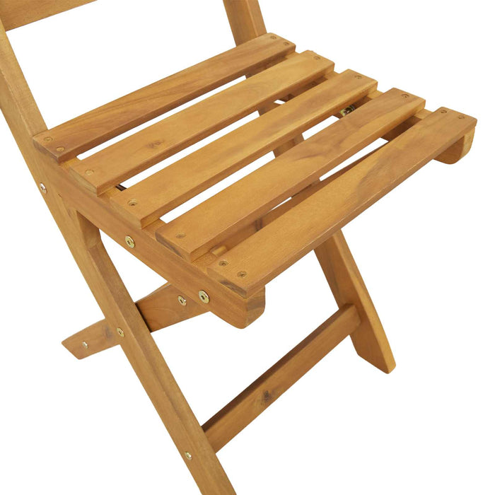 Set Bistro de Grădină 5 pcs natural Lemn Solid de Acacia WALTI