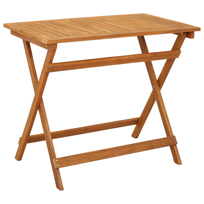 Set Bistro de Grădină 5 pcs Alb Natural și Crem WALTI