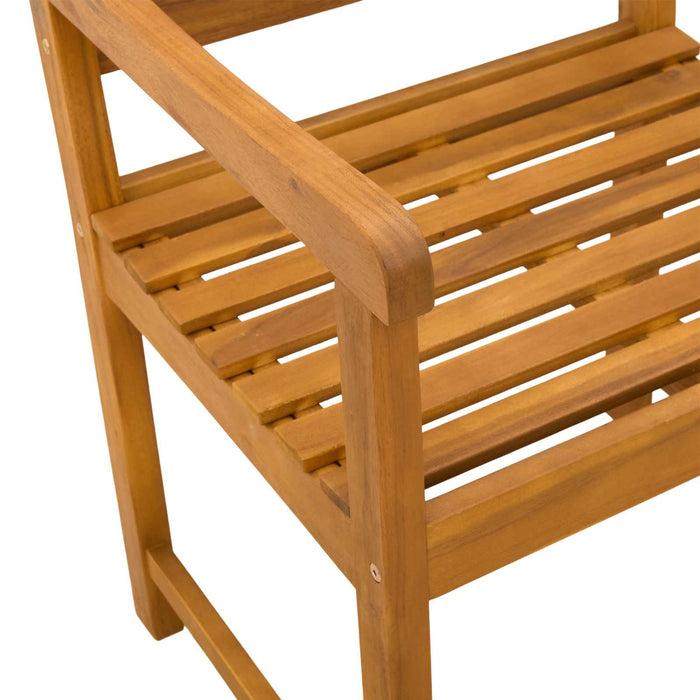 Bancă de exterior 6 pcs natural 56 x 55,5 x 90 cm - WALTI WALTI