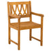 Bancă de exterior 6 pcs natural 56 x 55,5 x 90 cm - WALTI WALTI