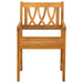 Bancă de exterior 6 pcs natural 56 x 55,5 x 90 cm - WALTI WALTI