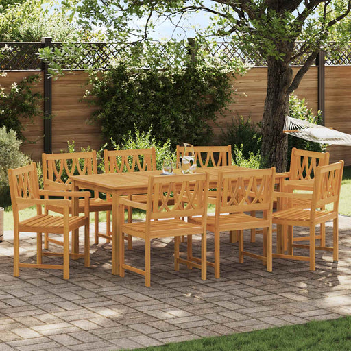 Bancă de exterior 8 pcs natural 56 x 55,5 x 90 cm - WALTI WALTI