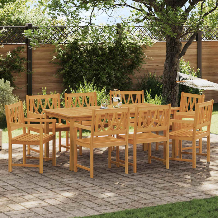 Bancă de exterior 8 pcs natural 56 x 55,5 x 90 cm - WALTI WALTI