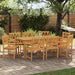 Bancă de exterior 8 pcs natural 56 x 55,5 x 90 cm - WALTI WALTI