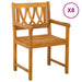 Bancă de exterior 8 pcs natural 56 x 55,5 x 90 cm - WALTI WALTI