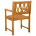 Bancă de exterior 8 pcs natural 56 x 55,5 x 90 cm - WALTI WALTI