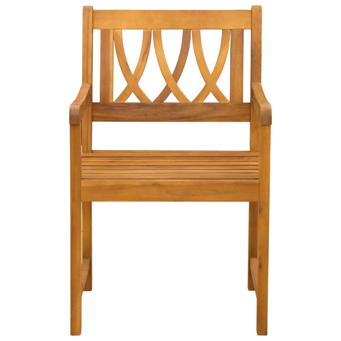 Bancă de exterior 8 pcs natural 56 x 55,5 x 90 cm - WALTI WALTI