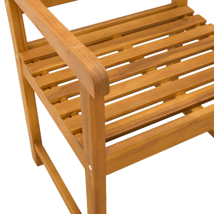 Bancă de exterior 6 pcs natural 56 x 55,5 x 90 cm - WALTI WALTI