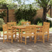 Bancă de exterior 6 pcs natural 56 x 55,5 x 90 cm - WALTI WALTI