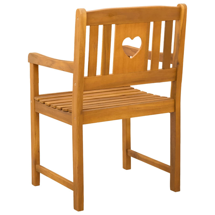 Bancă de exterior 6 pcs natural 56 x 55,5 x 90 cm - WALTI WALTI