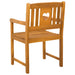 Bancă de exterior 6 pcs natural 56 x 55,5 x 90 cm - WALTI WALTI
