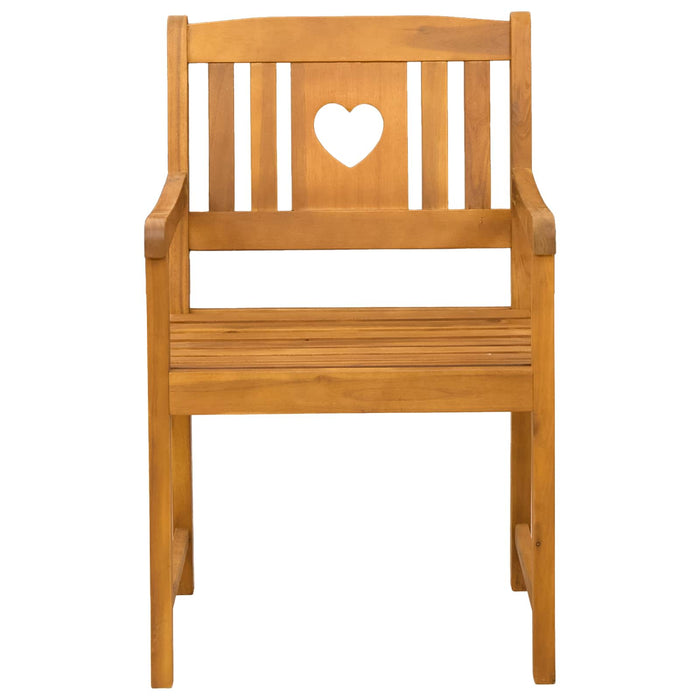 Bancă de exterior 6 pcs natural 56 x 55,5 x 90 cm - WALTI WALTI