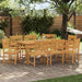 Bancă de exterior 8 pcs natural 56 x 55,5 x 90 cm - WALTI WALTI