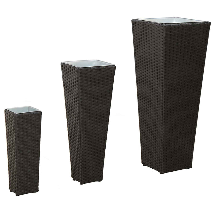 Set de exterior 3 pcs Negru Metal - WALTI WALTI