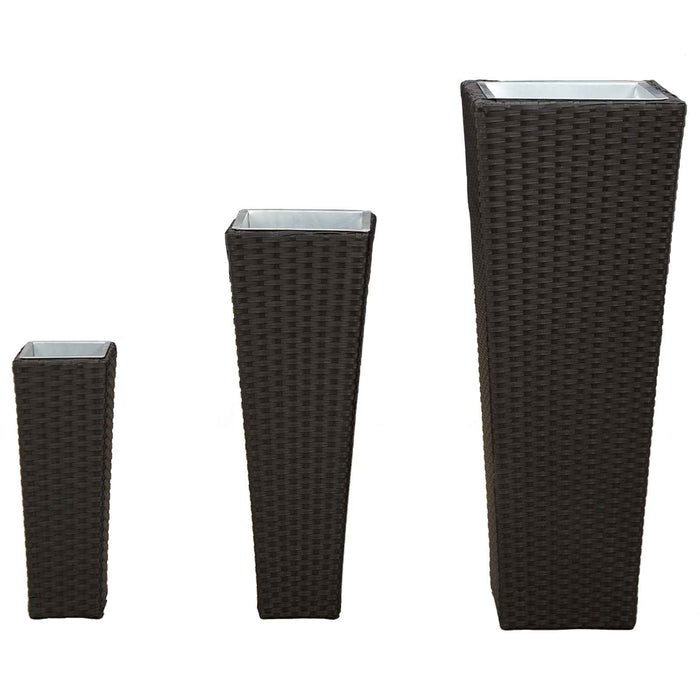 Set de exterior 3 pcs Negru Metal - WALTI WALTI