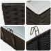 Balustradă 2 pcs Negru 50 x 17 x 17 cm Metal - WALTI WALTI