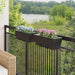 Balustradă 2 pcs Negru 50 x 17 x 17 cm Metal - WALTI WALTI