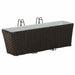 Balustradă 2 pcs Negru 50 x 17 x 17 cm Metal - WALTI WALTI