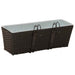 Balustradă 2 pcs Negru 50 x 17 x 17 cm Metal - WALTI WALTI