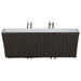 Balustradă 2 pcs Negru 50 x 17 x 17 cm Metal - WALTI WALTI