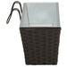 Balustradă 2 pcs Negru 50 x 17 x 17 cm Metal - WALTI WALTI