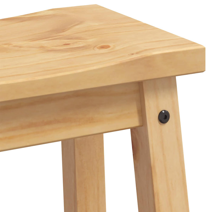 Scaun de bar 2 buc. Ceară de Miere 44 x 30 x 63 cm Pin masiv WALTI