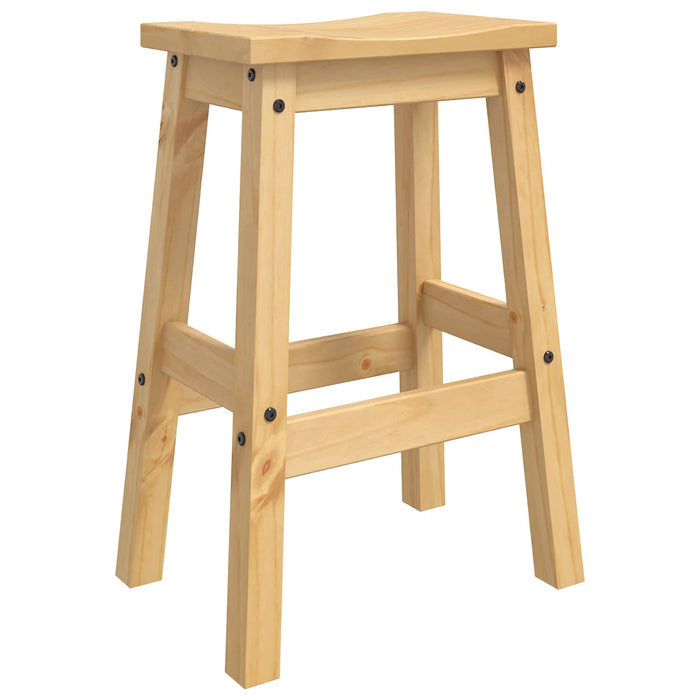 Scaun de bar 2 buc. Ceară de Miere 44 x 30 x 63 cm Pin masiv WALTI