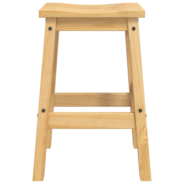 Scaun de bar 2 buc. Ceară de Miere 44 x 30 x 63 cm Pin masiv WALTI