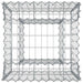 Pat ridicat din gabion Argintiu 50 x 50 x 60 cm Oțel Galvanizat - WALTI WALTI
