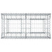 Pat ridicat din gabion Argintiu 100 x 50 x 60 cm - WALTI WALTI
