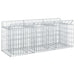 Pat ridicat din gabion Argintiu 150 x 50 x 60 cm - WALTI WALTI