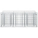 Pat ridicat din gabion Argintiu 150 x 50 x 60 cm - WALTI WALTI