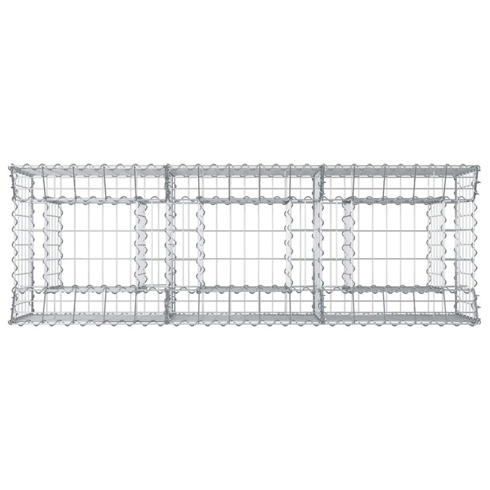 Pat ridicat din gabion Argintiu 150 x 50 x 60 cm - WALTI WALTI