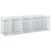 Pat ridicat din gabion Argintiu 200 x 50 x 60 cm - WALTI WALTI
