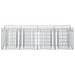 Pat ridicat din gabion Argintiu 200 x 50 x 60 cm - WALTI WALTI