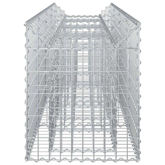Pat ridicat din gabion Argintiu 200 x 50 x 60 cm - WALTI WALTI