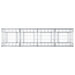 Pat ridicat din gabion Argintiu 200 x 50 x 60 cm - WALTI WALTI