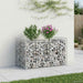 Pat ridicat din gabion Argintiu 50 x 100 x 60 cm - WALTI WALTI