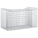 Pat ridicat din gabion Argintiu 50 x 100 x 60 cm - WALTI WALTI