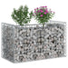 Pat ridicat din gabion Argintiu 50 x 100 x 60 cm - WALTI WALTI