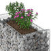 Pat ridicat din gabion Argintiu 50 x 100 x 60 cm - WALTI WALTI