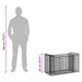 Pat ridicat din gabion Argintiu 50 x 100 x 60 cm - WALTI WALTI